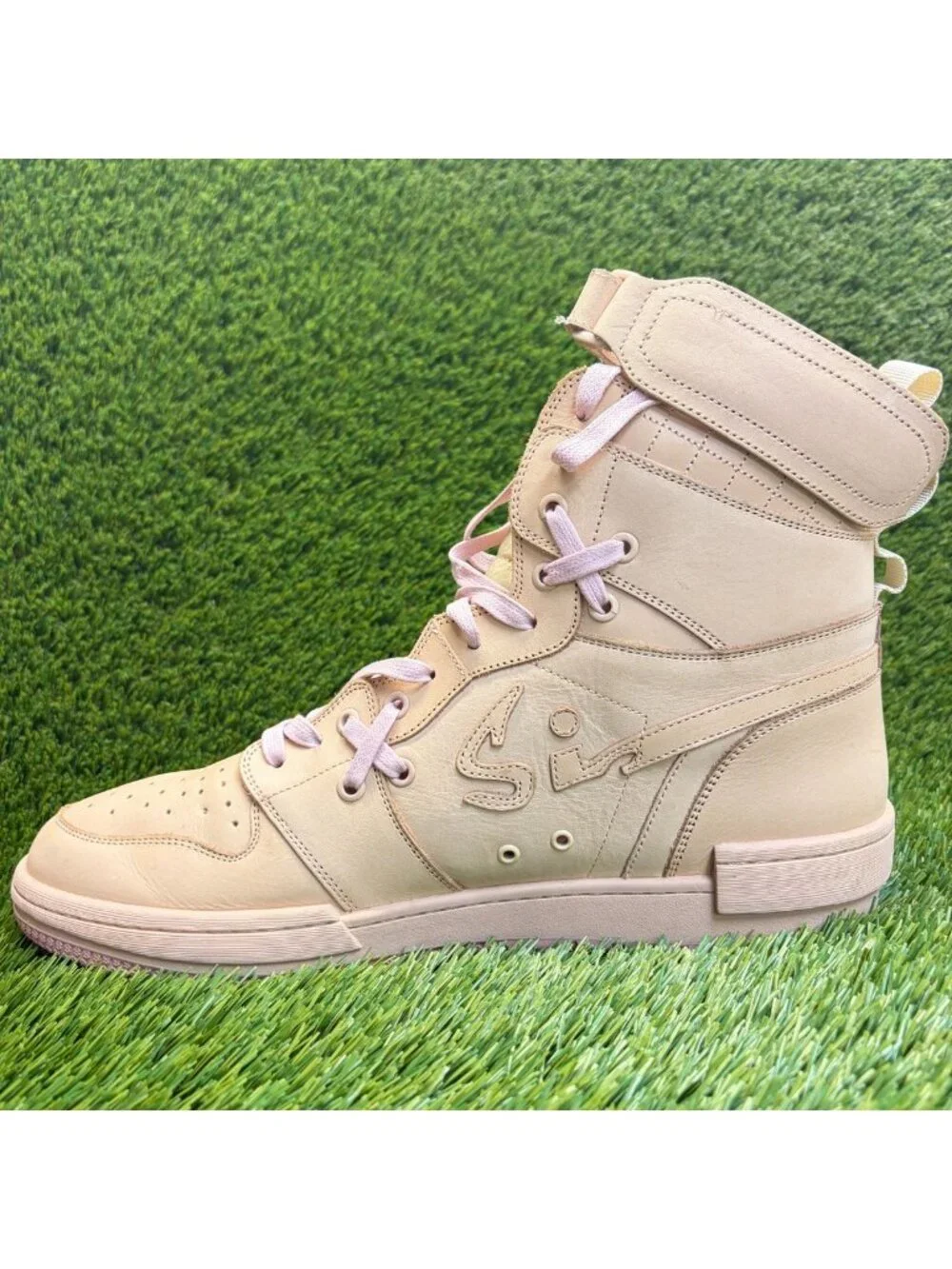 SIA Collective D.1.Y Vegtan High Mens Size 14 Beige Pink Casual Classic Boots
